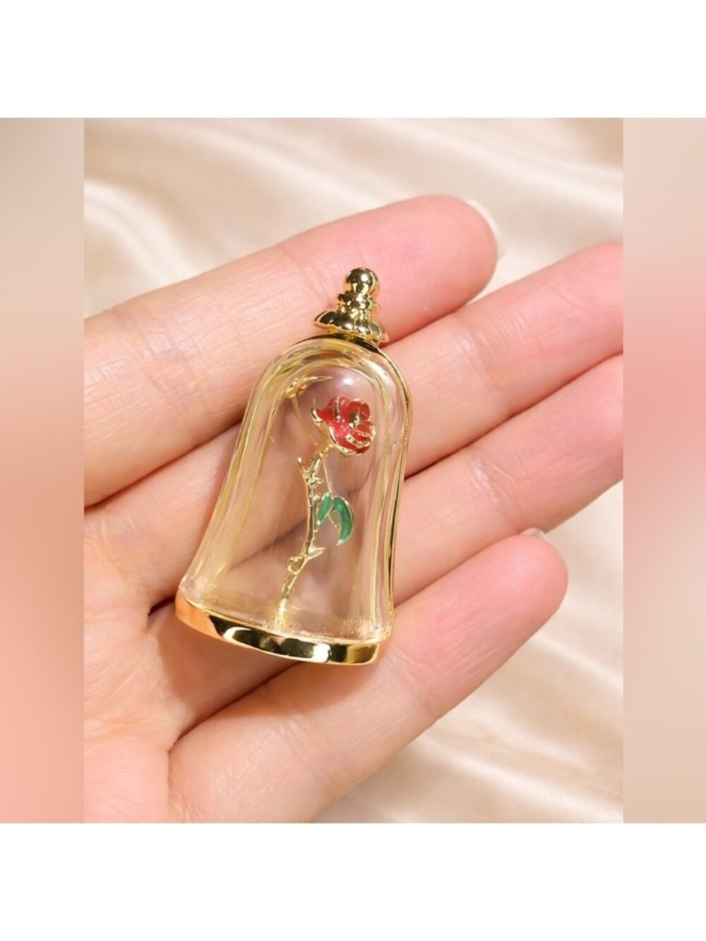 Enchanted Rose Gold Dome Brooch